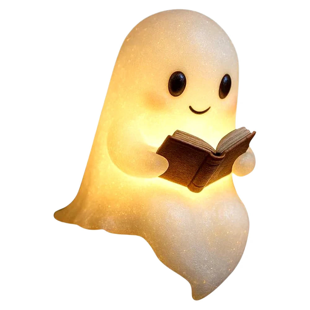 Cute Ghost Reading Lamp β Halloween Night Light for Book Lovers & Cozy Reading Vibes