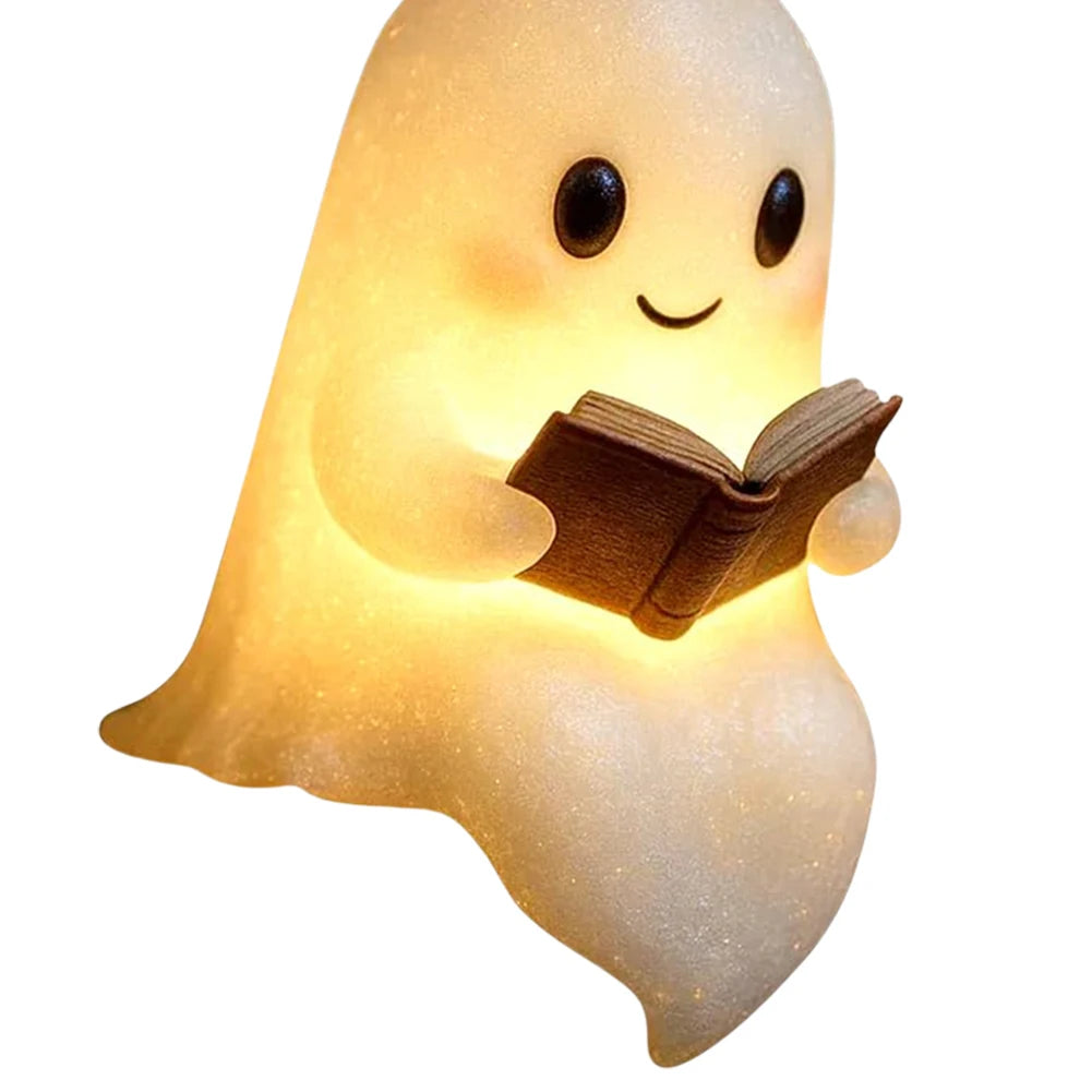 Cute Ghost Reading Lamp β Halloween Night Light for Book Lovers & Cozy Reading Vibes