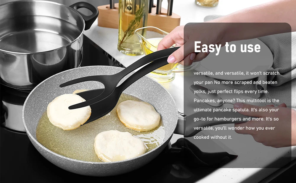 Flip & Grip Magic Spatula ā 2-in-1 Non-Stick Turner for Perfect Eggs, Pancakes, Fish & More!