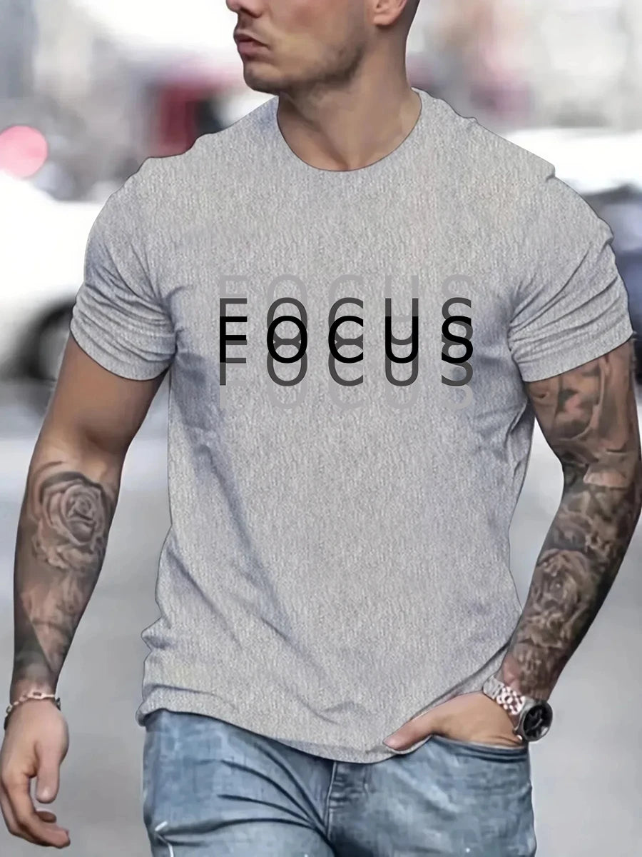 Stand out with this edgy “FOCUS” blur design! Made from 100% soft cotton for all-day comfort.