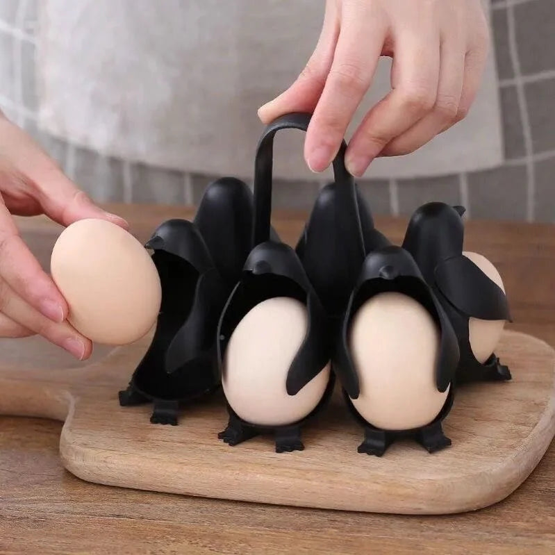 ๐ง Cute Penguin Egg Cooker โ Multi-Function Egg Boiling & Storage Tool for Fun Kitchen Use