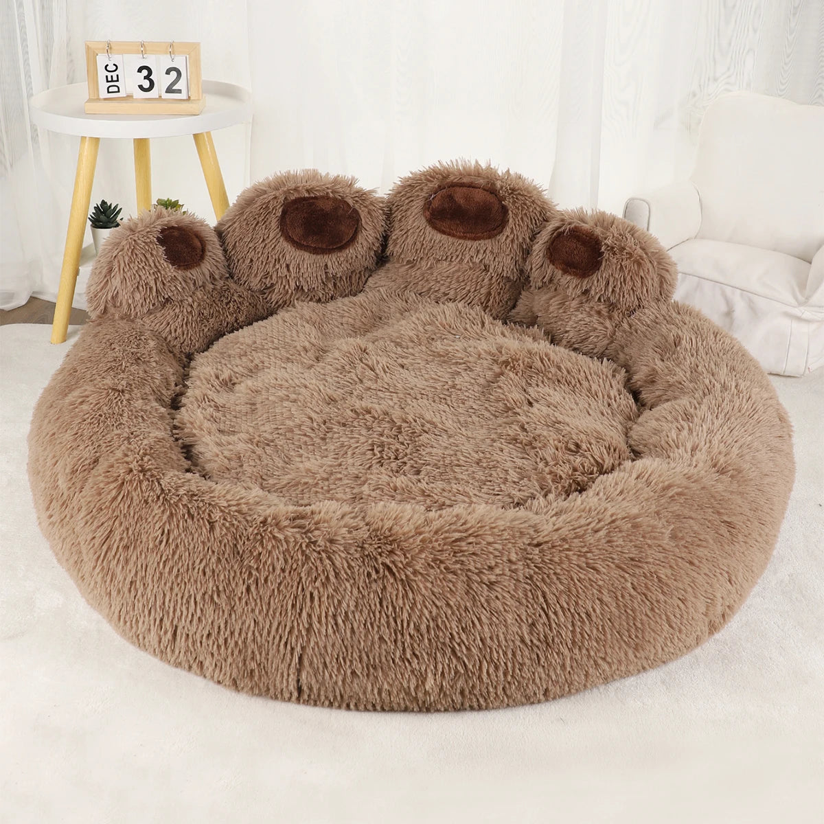 Fluffy Dog Bed for Small & Large Pets β Cozy Sofa-Style Kennel Mat for Dogs & Cats with Soft Blanket Comfort