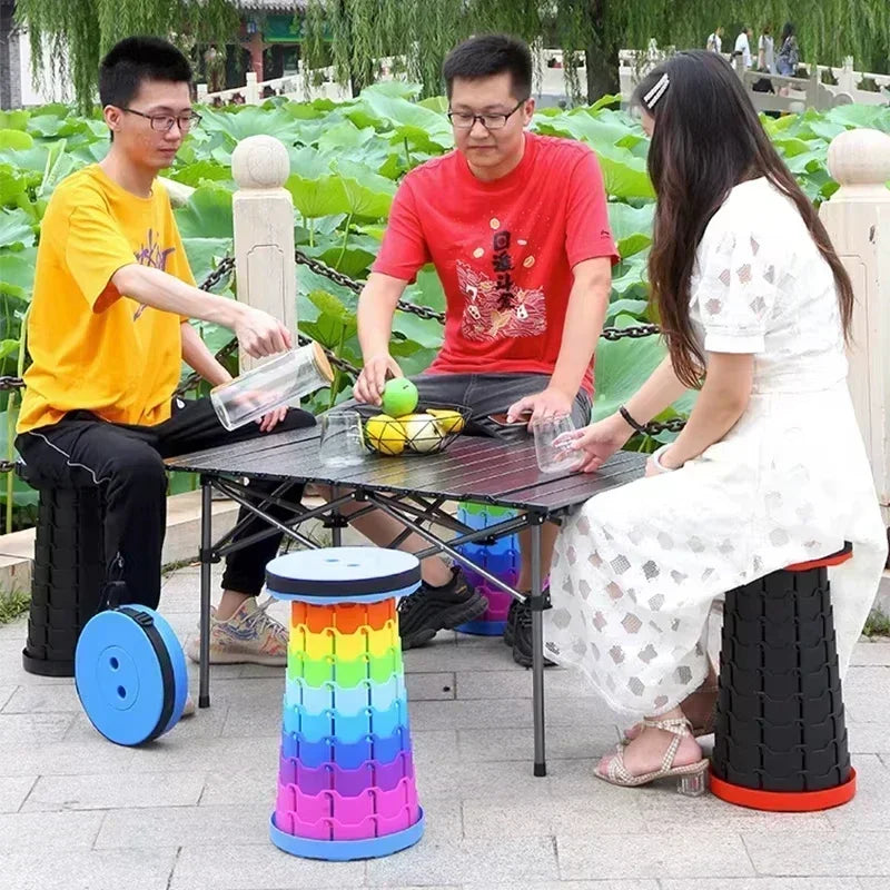 πͺ Sit Anywhere, Anytime! Compact Folding Telescopic Chair for Outdoor Adventures | Adjustable, Lightweight & Travel-Friendly