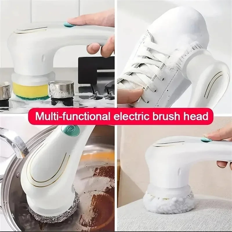 PowerSpin™ 5-in-1 Electric Cleaning Brush – Deep Clean Your Bathroom & Kitchen with Ease!
