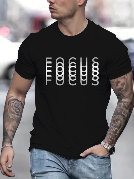 Stand out with this edgy “FOCUS” blur design! Made from 100% soft cotton for all-day comfort.