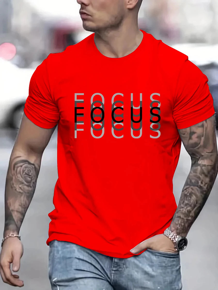Stand out with this edgy “FOCUS” blur design! Made from 100% soft cotton for all-day comfort.