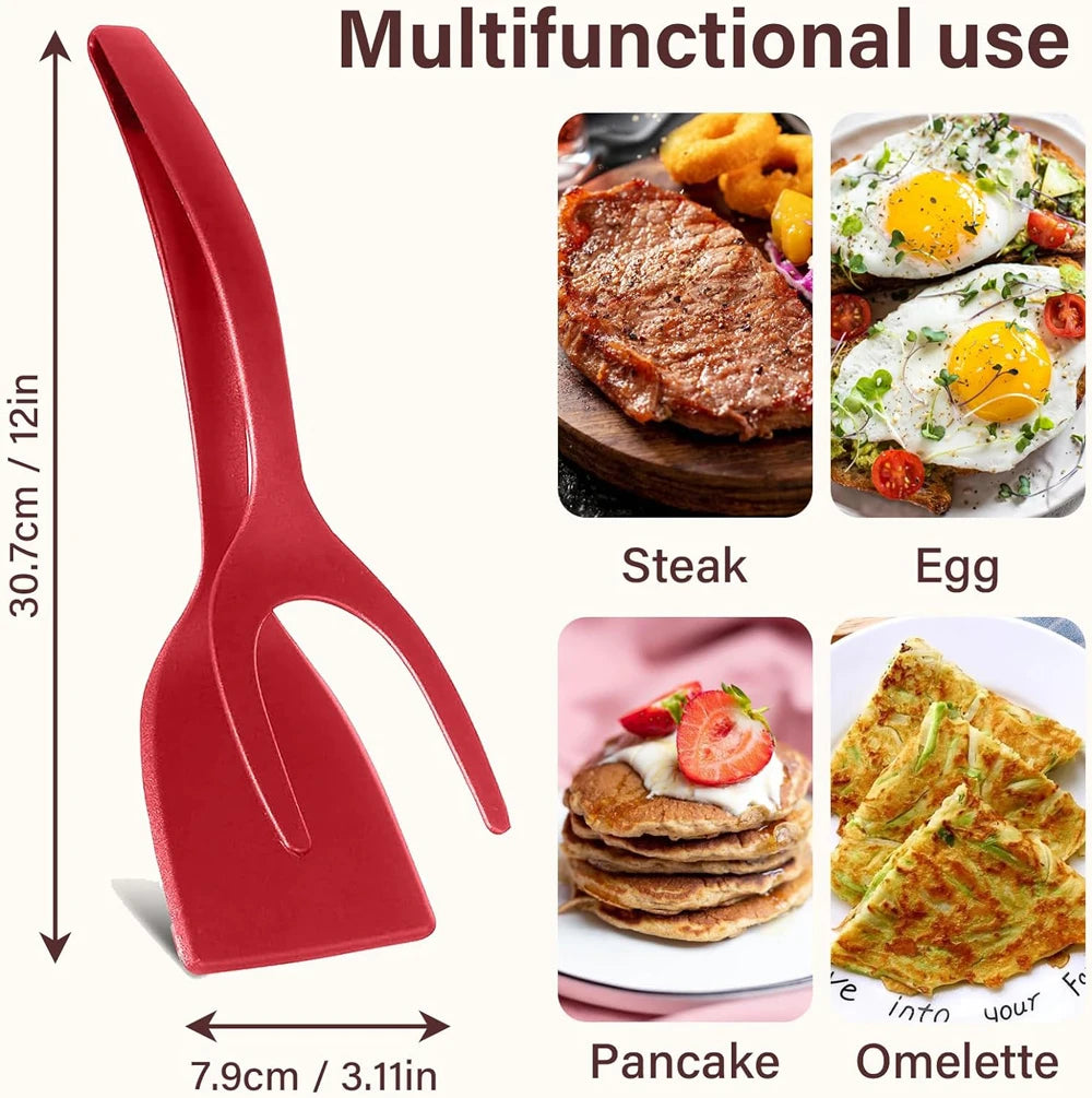 Flip & Grip Magic Spatula – 2-in-1 Non-Stick Turner for Perfect Eggs, Pancakes, Fish & More!