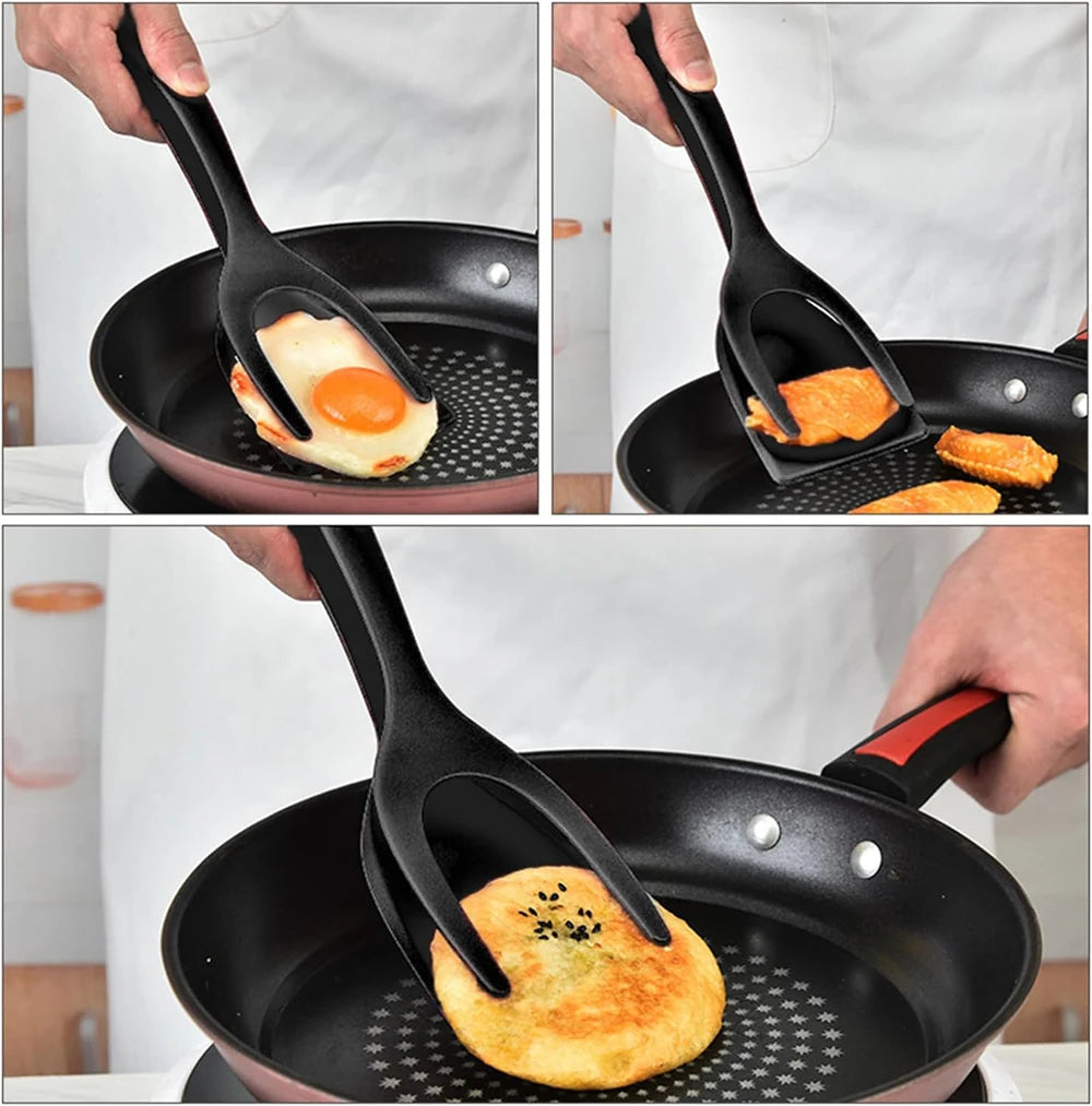 Flip & Grip Magic Spatula – 2-in-1 Non-Stick Turner for Perfect Eggs, Pancakes, Fish & More!