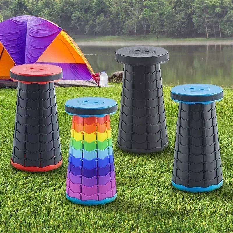🪑 Sit Anywhere, Anytime! Compact Folding Telescopic Chair for Outdoor Adventures | Adjustable, Lightweight & Travel-Friendly