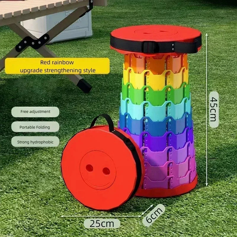 🪑 Sit Anywhere, Anytime! Compact Folding Telescopic Chair for Outdoor Adventures | Adjustable, Lightweight & Travel-Friendly