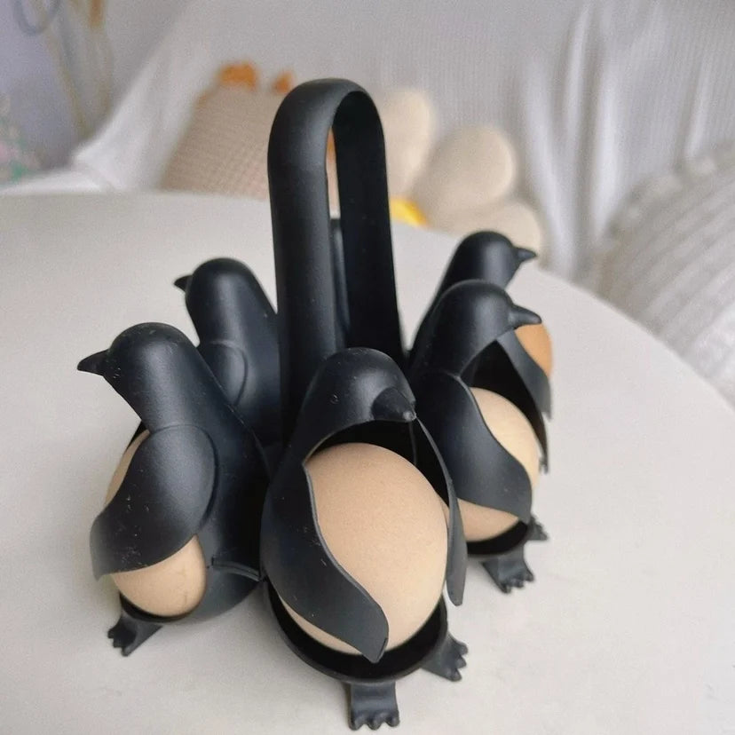 🐧 Cute Penguin Egg Cooker – Multi-Function Egg Boiling & Storage Tool for Fun Kitchen Use