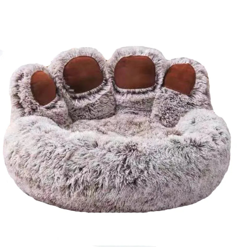 Fluffy Dog Bed for Small & Large Pets – Cozy Sofa-Style Kennel Mat for Dogs & Cats with Soft Blanket Comfort