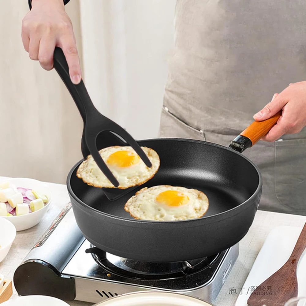 Flip & Grip Magic Spatula – 2-in-1 Non-Stick Turner for Perfect Eggs, Pancakes, Fish & More!