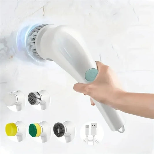 PowerSpin™ 5-in-1 Electric Cleaning Brush – Deep Clean Your Bathroom & Kitchen with Ease!