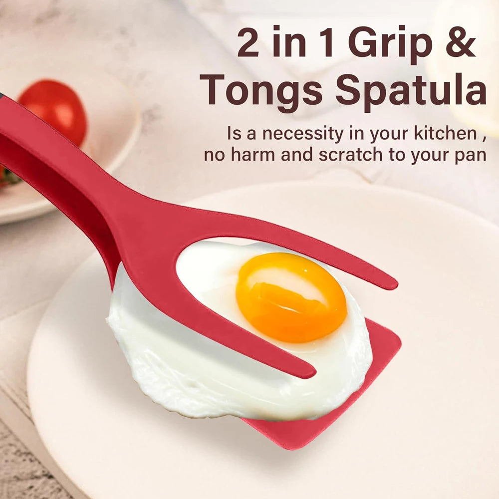Flip & Grip Magic Spatula – 2-in-1 Non-Stick Turner for Perfect Eggs, Pancakes, Fish & More!